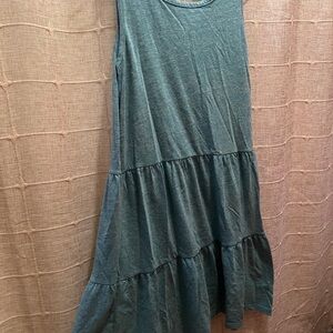 Stylish Teal Sleeveless Dress
